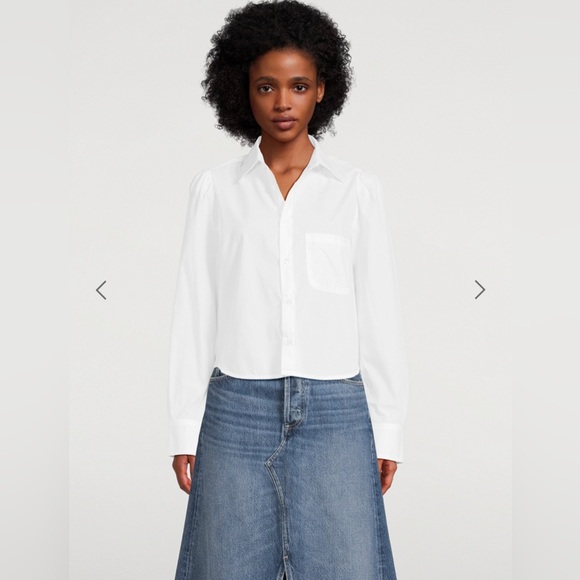 CITIZENS OF HUMANITY Nia Puff-Sleeve Poplin Shirt - Picture 3 of 6